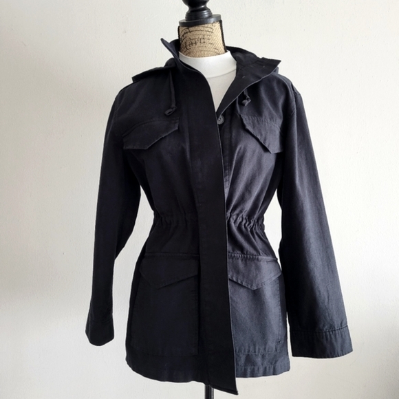 🎉HP! NWT Aritzia The Group Babaton Black Utility Nook Jacket - Picture 7 of 10